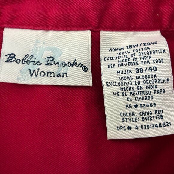 Bobby Brooks Vtg 90's Y2K Red Shirt - Picture 3 of 5